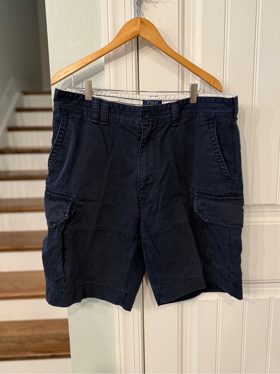 Polo Ralph Lauren Other - Polo Ralph Lauren Navy Cargo Shorts Men’s Size 38 Classic Fit Cotton Utility